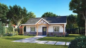 Georgia ADUs Models: The dogwood front exterior